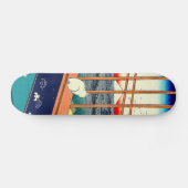 Skateboard Chat et mont Fuji 1857 (Horz)