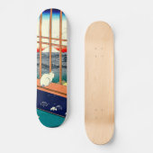 Skateboard Chat et mont Fuji 1857 (Recto)