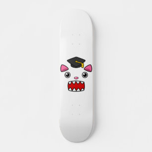 Skateboard Chat excité de remise de diplômes