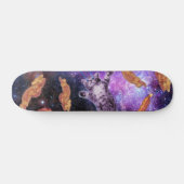 Skateboard Chat frappé lard avec oeil laser (Horz)