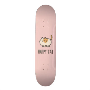 Skateboard Chat heureux