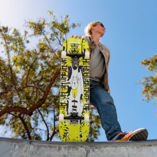 Skateboard Chat Lucky - Maneki Neko - Beckoning