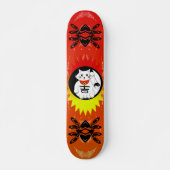 Skateboard Chat Lucky - Maneki Neko signifie Chat Beckoning (Devant)
