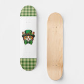 Skateboard Chat mignon/chaton Saint Patrick's Day (Recto)