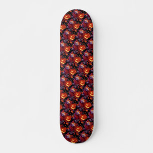 Skateboard Chat mystique et Citrouilles brillants