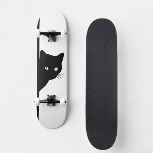 Skateboard Chat noir (Recto)