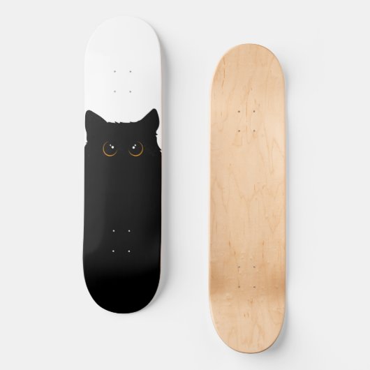 Skateboard Chat noir cool (Recto)