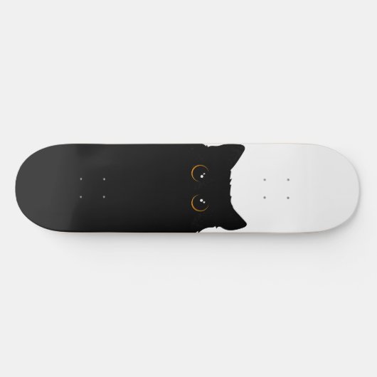 Skateboard Chat noir cool (Horz)