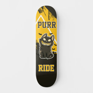 Skateboard Chat noir Purr Ride