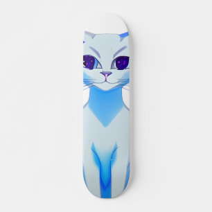 Skateboard Chat siamois élégant