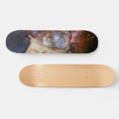 Skateboard Chat spatial portant des lunettes de soleil (Horz)