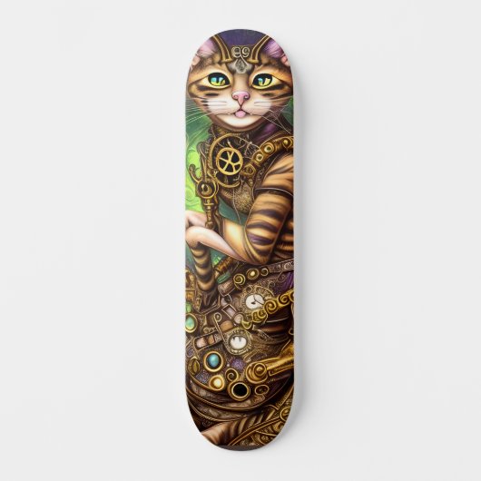 Skateboard Chat Steampunk (Recto)