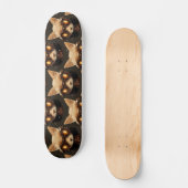 Skateboard Chat Steampunk Gothique Retro Kitty Portrait (Recto)