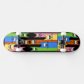 Skateboard Chats abstraits (Horz)