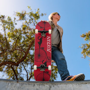Skateboard Chats acrobatiques vintages rétro Gang