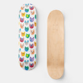 Skateboard Chats aquarelles et amis (Recto)
