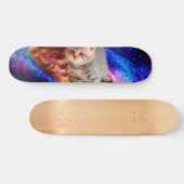 Skateboard Chats dans la pizza spatiale (Horz)
