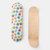 Skateboard Chats et amis à l'aquarelle (Recto)