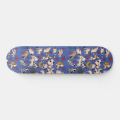 Skateboard Chats japonais Woodblock ukiyo-e Kitty Vintage (Horz)