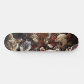 Skateboard Chats jouant au poker (Horz)