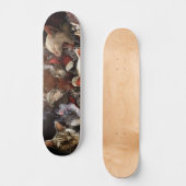 Skateboard Chats jouant au poker (Recto)