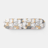 Skateboard Chats Motif Cute Kawaii sans joint (Horz)