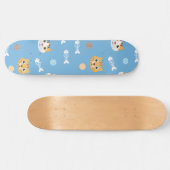 Skateboard Chats motifs chats mignons et poissons (Horz)