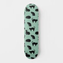 Chats noirs Motif sans couture