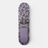 Skateboard Chauve-souris personnalisée, Chauve-souris gris ch (Recto)