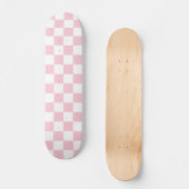 Skateboard Check Baby Pink And White Checkerboard (Recto)