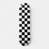 Skateboard Check Black White Checkered Pattern (Devant)