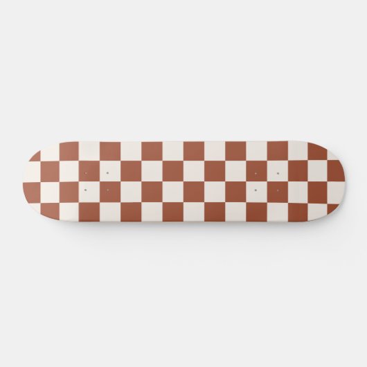 Skateboard Check Rust Checkered Terracotta (Horz)