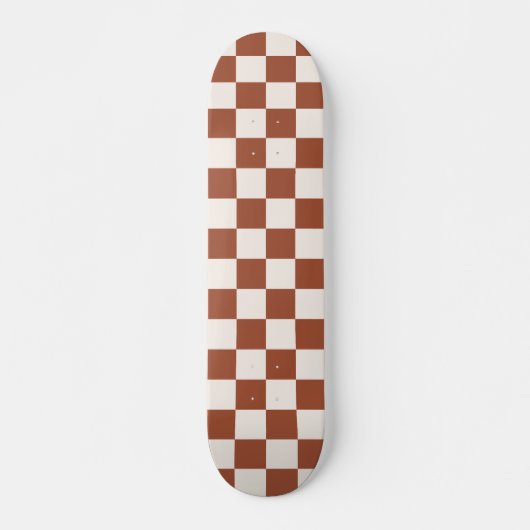 Skateboard Check Rust Checkered Terracotta (Devant)