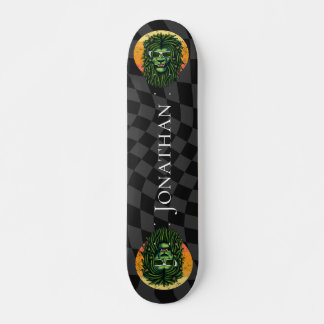 Skateboard Checkerboard Hippy Lion King