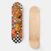 Skateboard Checkerboards Oranje Teddies (Voorkant)