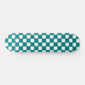 Skateboard checkered pattern (teal) (Horz)