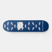 Skateboard Cheeky Kawaii Style Kitten (Horz)