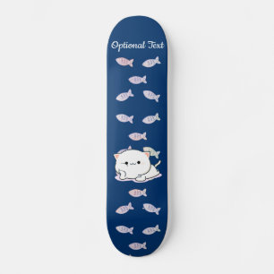 Skateboard Cheeky Kawaii Style Kitten  