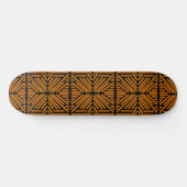 Skateboard Cheesy Noodle Doodle Art Symmetrical Lined Pattern (Horz)
