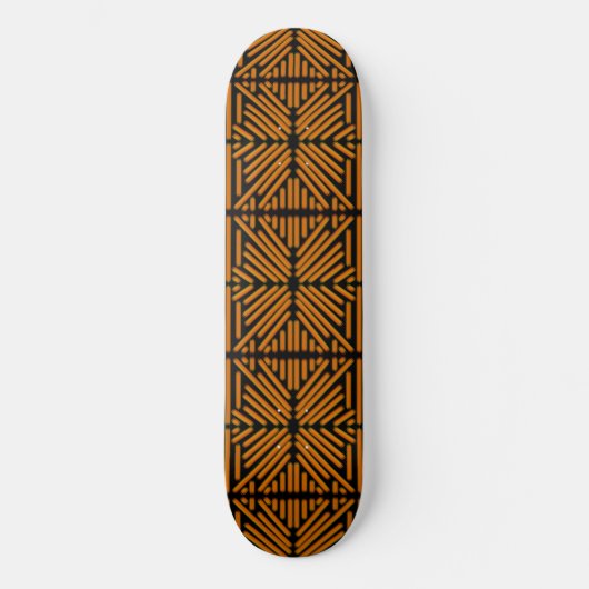 Skateboard Cheesy Noodle Doodle Art Symmetrical Lined Pattern (Recto)
