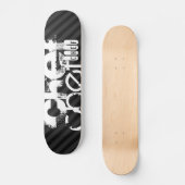 Skateboard Chef ; Gris noir et gris foncé (Recto)