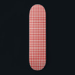 Skateboard Chèques En vichy Red Cottagecore<br><div class="desc">Red Cottagecore En vichy design esthétique tendance</div>