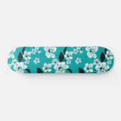 SKATEBOARD CHERRY BLOSSOM - SAKURA (TURQUOISE) (Horz)