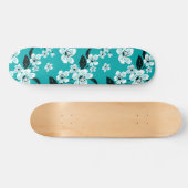 SKATEBOARD CHERRY BLOSSOM - SAKURA (TURQUOISE) (Horz)