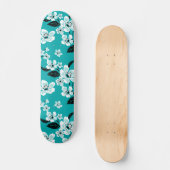 SKATEBOARD CHERRY BLOSSOM - SAKURA (TURQUOISE) (Recto)