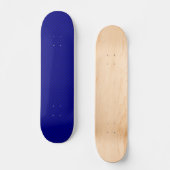 Skateboard Cheval Cheval en bleu art déco (Recto)