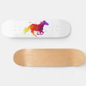 Skateboard Cheval coloré (Horz)
