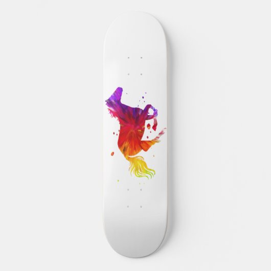 Skateboard Cheval coloré (Recto)