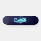 Skateboard Cheval de mer de glace cristal sur Arrière - plan (Horz)