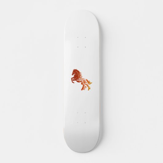 Skateboard Cheval flamboyant - Choisir la couleur arrière - p (Devant)